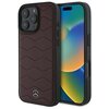 Etui MERCEDES MB Waves Leather do Apple iPhone 16 Pro Max Czerwony