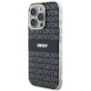 Etui DKNY Repeat Texture Pattern With Stripe do iPhone 16 Pro Czarny Seria telefonu iPhone