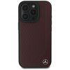 Etui MERCEDES MB Wood Imitation Leather MagSafe do Apple iPhone 16 Pro Czerwony Model telefonu iPhone 16 Pro