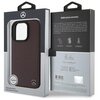 Etui MERCEDES MB Wood Imitation Leather MagSafe do Apple iPhone 16 Pro Czerwony Marka telefonu Apple