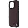Etui MERCEDES MB Wood Imitation Leather MagSafe do Apple iPhone 16 Pro Max Czerwony Typ Etui nakładka