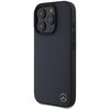 Etui MERCEDES MB Wood Imitation Leather MagSafe do Apple iPhone 16 Pro Max Granatowy Seria telefonu iPhone