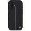 Etui MERCEDES MB Blue Line Leather MagSafe do Apple iPhone 16 Czarny Model telefonu iPhone 16
