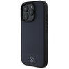 Etui MERCEDES Textured And Plain Leather MagSafe do Apple iPhone 16 Pro Max Granatowy Seria telefonu iPhone