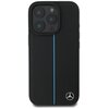 Etui MERCEDES MB Blue Line Leather MagSafe do Apple iPhone 16 Pro Max Czarny Model telefonu iPhone 16 Pro Max