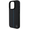 Etui MERCEDES MB Blue Line Leather MagSafe do Apple iPhone 16 Pro Max Czarny Typ Etui nakładka