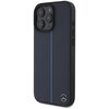 Etui MERCEDES MB Blue Line Leather MagSafe do Apple iPhone 16 Pro Max Granatowy Seria telefonu iPhone