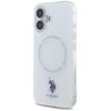 Etui US POLO ASSN IML Ring MagSafe do Apple iPhone 16 Biały Seria telefonu iPhone