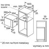 Kuchenka mikrofalowa BOSCH BEL554MB0 Serie 6 900W średnica 31.5 pojemność 25L Auto Defrost Hydroliza Czarny Sterowanie Elektroniczne