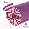 Mata do jogi HMS YM10 Fioletowy Materiał TPE
