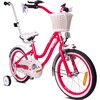 Rower dziecięcy SUN BABY Heart Bike 14 cali dla dziewczynki Malinowy