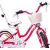 Rower dziecięcy SUN BABY Heart Bike 14 cali dla dziewczynki Malinowy Wiek 5 lat