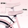 Rower młodzieżowy SUN BABY Heart Bike 24 cale dla dziewczynki Różowy Wyposażenie Bagażnik