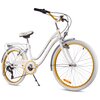 Rower młodzieżowy SUN BABY Heart Bike 24 cale dla dziewczynki Biało-złoty