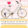 Rower młodzieżowy SUN BABY Heart Bike 24 cale dla dziewczynki Biało-złoty Rozmiar koła [cal] 24
