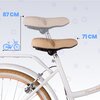 Rower młodzieżowy SUN BABY Flower Bike 24 cali dla dziewczynki Biało-beżowy Rozmiar koła [cal] 24