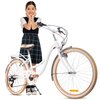 Rower młodzieżowy SUN BABY Flower Bike 24 cali dla dziewczynki Biało-beżowy Waga [kg] 19