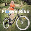 Rower młodzieżowy SUN BABY Flower Bike 24 cali dla dziewczynki Czarny Wiek 9 lat