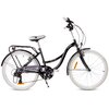 Rower młodzieżowy SUN BABY Flower Bike 24 cali dla dziewczynki Czarny Rama Stalowa, 14.8"