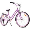 Rower młodzieżowy SUN BABY Heart Bike 24 cale dla dziewczynki Fioletowy
