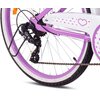 Rower młodzieżowy SUN BABY Heart Bike 24 cale dla dziewczynki Fioletowy Wiek 11 lat