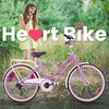 Rower młodzieżowy SUN BABY Heart Bike 24 cale dla dziewczynki Fioletowy Wyposażenie Dzwonek