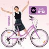 Rower młodzieżowy SUN BABY Heart Bike 24 cale dla dziewczynki Fioletowy Wyposażenie Karta gwarancyjna