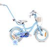 Rower dziecięcy SUN BABY Flower Bike 16 cali dla dziewczynki Niebieski Rozmiar ramy [cal] 9.5