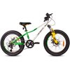 Rower dziecięcy SUN BABY Verdant Calix 20 dla chłopca Biało-zielono-żółty Rozmiar ramy [cal] 10