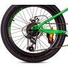 Rower dziecięcy SUN BABY Verdant Calix 20 dla chłopca Biało-zielono-żółty Wiek 6 lat