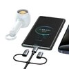 Kabel USB-C/USB-A - USB-C/Micro USB/Lightning USAMS 6w1 Fast Charging 240W 2m Czarno-srebrny Złącze 1 Micro USB