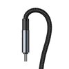 Kabel USB-C/USB-A - USB-C/Micro USB/Lightning USAMS 6w1 Fast Charging 240W 2m Czarno-srebrny Długość [m] 2