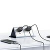 Kabel USB - USB-C USAMS SJ718 60W 1.2 m Stalowy Złącze 2 USB-C