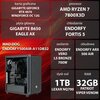 Komputer MAD DOG ENDORFY500AIR-A11DB32 R7-7800X3D 32GB RAM 1TB SSD GeForce RTX4070 DLSS 3 Wi-Fi Procesor AMD Ryzen 7 7800X3D