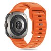 Pasek TECH-PROTECT Silicone Line do Samsung Galaxy Watch Ultra (47mm) Pomarańczowy Materiał Silikon