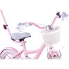 Rower dziecięcy SUN BABY Flower Bike 12 cali dla dziewczynki Różowy Kółka boczne Tak