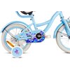 Rower dziecięcy SUN BABY Flower Bike 14 cali dla dziewczynki Niebieski Wiek 5 lat