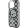 Etui KARL LAGERFELD IML Monogram Karl&Choupette Head MagSafe do Apple iPhone 15 Pro Czarny Dominujący kolor Czarny