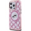 Etui KARL LAGERFELD IML Monogram Karl&Choupette Head MagSafe do Apple iPhone 15 Pro Różowy Seria telefonu iPhone