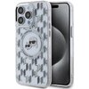 Etui KARL LAGERFELD IML Monogram Karl&Choupette Head MagSafe do Apple iPhone 15 Pro Przezroczysty