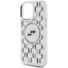Etui KARL LAGERFELD IML Monogram Karl&Choupette Head MagSafe do Apple iPhone 15 Pro Przezroczysty Dominujący kolor Przezroczysty