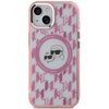 Etui KARL LAGERFELD IML Monogram Karl&Choupette Head MagSafe do Apple iPhone 15 Plus Różowy Model telefonu iPhone 15 Plus