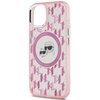 Etui KARL LAGERFELD IML Monogram Karl&Choupette Head MagSafe do Apple iPhone 15 Plus Różowy Typ Etui magnetyczne
