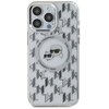Etui KARL LAGERFELD IML Monogram Karl&Choupette Head MagSafe do Apple iPhone 15 Pro Max Przezroczysty Model telefonu iPhone 15 Pro Max