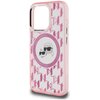 Etui KARL LAGERFELD IML Monogram Karl&Choupette Head Magsafe do Apple iPhone 15 Pro Max Różowy Typ Etui magnetyczne