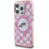 Etui KARL LAGERFELD IML Monogram Karl&Choupette Head Magsafe do Apple iPhone 15 Pro Max Różowy Seria telefonu iPhone