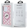 Etui KARL LAGERFELD IML Monogram Karl&Choupette Head Magsafe do Apple iPhone 15 Pro Max Różowy Marka telefonu Apple