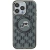 Etui KARL LAGERFELD IML Monogram Karl&Choupette Head Magsafe do Apple iPhone 15 Pro Max Czarny Model telefonu iPhone 15 Pro Max