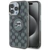 Etui KARL LAGERFELD IML Monogram Karl&Choupette Head Magsafe do Apple iPhone 15 Pro Max Czarny