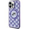 Etui KARL LAGERFELD IML Monogram Karl&Choupette Head MagSafe do Apple iPhone 15 Pro Max Fioletowy Seria telefonu iPhone